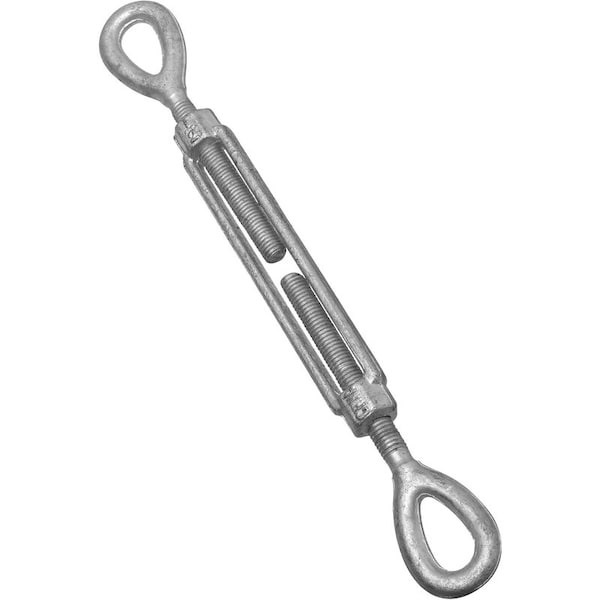 National Hardware National Hardware 1/2 in. D X 6 in. L Galvanized Steel Eye and Eye Turnbuckle 1 pk N177-402 - main